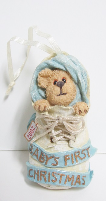 25773-1 * Babykins 2002<br> Boyds Bearstone Collection * Baby's First Christmas<br>(click on picture - FULL DETAILS)